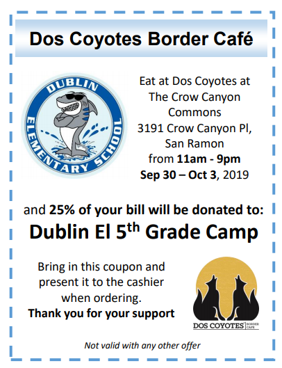 San Ramon – Dos Coyotes Border Cafe